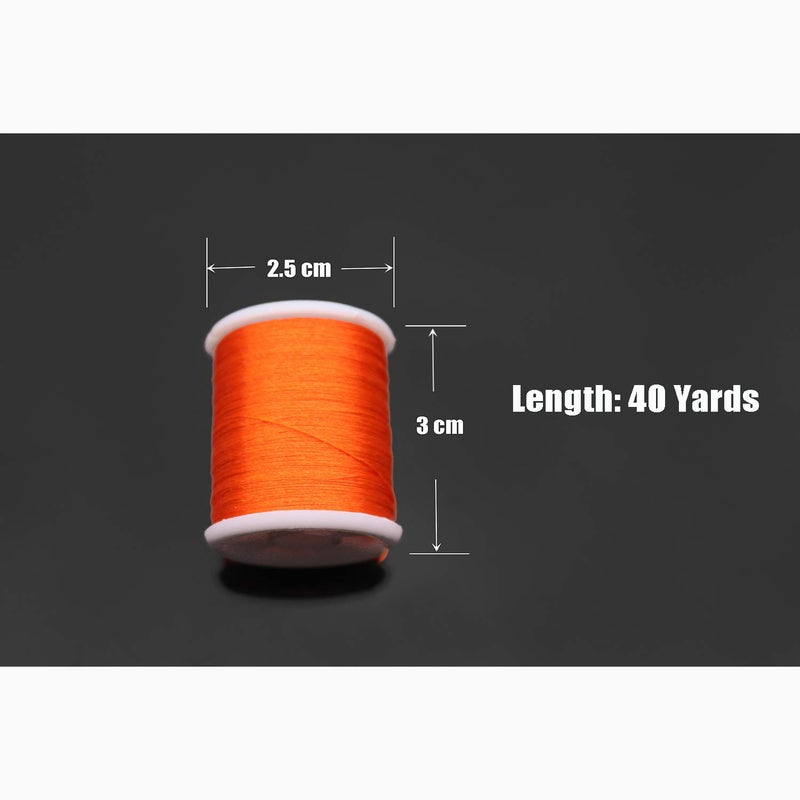 Tigofly 12 pcs 40 Yards Fly Tying Floss Thread 150D Silky Yarns Salmon Trout Fly Fishing Tying line Materials (12 Bright Colors) - Image 5